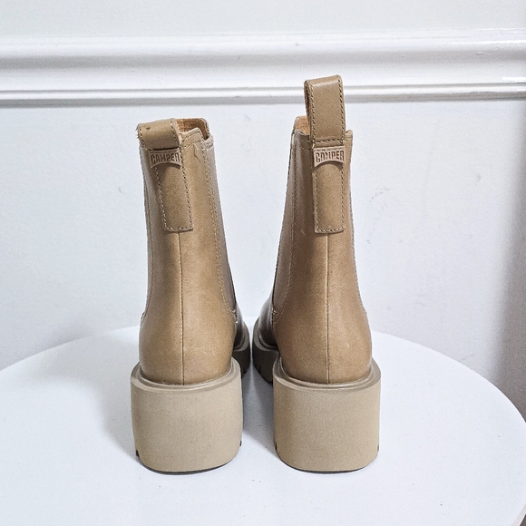 Camper Milah beige Chelsea leather boots size 38 - Picture 5 of 11